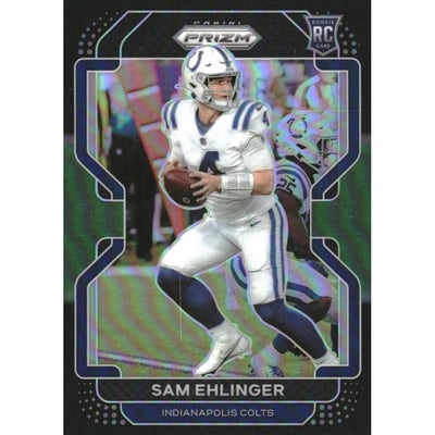 2021 Panini Chronicles Prizm Black Green #18 Sam Ehlinger