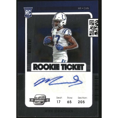 2021 Panini Contenders Optic #193 Mike Strachan AU RC