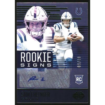 2021 Panini Illusions Rookie Signs Green #32 Sam Ehlinger/10