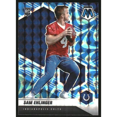 2021 Panini Mosaic Mosaic Reactive Blue #372 Sam Ehlinger