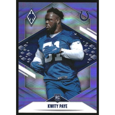 2021 Panini Phoenix Purple #150 Kwity Paye