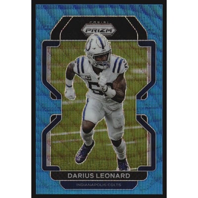 2021 Panini Prizm Prizms Blue Wave #27 Darius Leonard