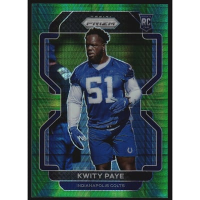 2021 Panini Prizm Prizms Hyper #378 Kwity Paye