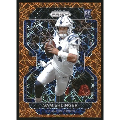 2021 Panini Prizm Prizms Lazer #395 Sam Ehlinger
