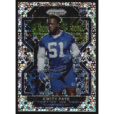 2021 Panini Prizm Prizms No Huddle #378 Kwity Paye