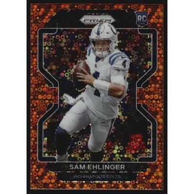 2021 Panini Prizm Prizms Orange Disco #395 Sam Ehlinger