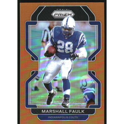 2021 Panini Prizm Prizms Orange #31 Marshall Faulk