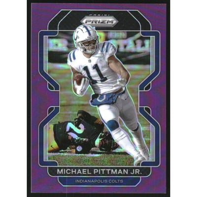 2021 Panini Prizm Prizms Purple #22 Michael Pittman Jr.