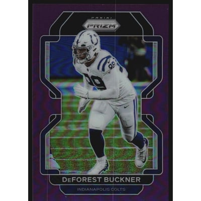 2021 Panini Prizm Prizms Purple #26 DeForest Buckner