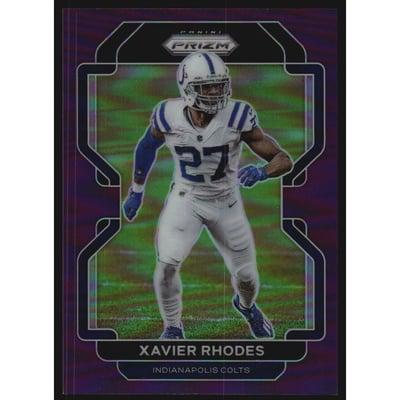 2021 Panini Prizm Prizms Purple #29 Xavier Rhodes