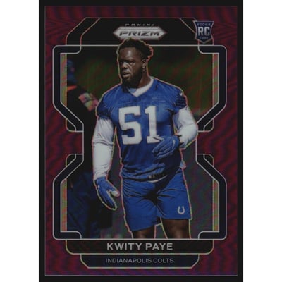 2021 Panini Prizm Prizms Purple #378 Kwity Paye