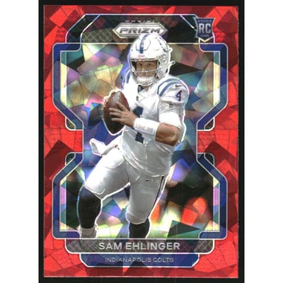 2021 Panini Prizm Prizms Red Ice #395 Sam Ehlinger