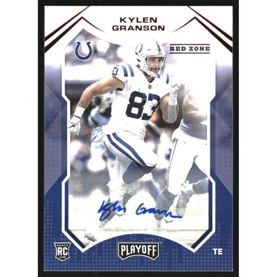 2021 Playoff Rookies Autographs Red Zone #285 Kylen Granson