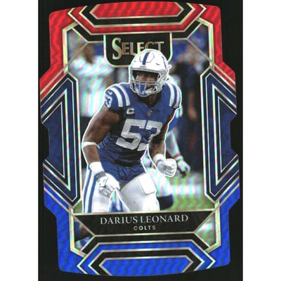 2021 Select Prizm Red and Blue Die Cut #216 Darius Leonard