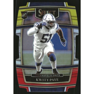 2021 Select Prizm Red and Yellow Die Cut #87 Kwity Paye