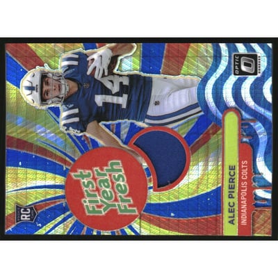 2022 Donruss Optic First Year Fresh Jerseys Blue Hyper #21 Alec Pierce