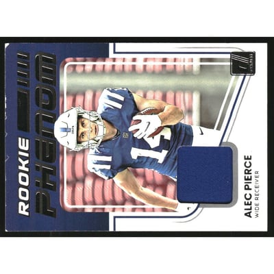 2022 Donruss Rookie Phenom Jerseys #20 Alec Pierce
