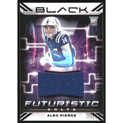 2022 Panini Black Futuristic Jerseys #25 Alec Pierce