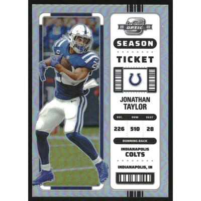 2022 Panini Contenders Optic Silver #26 Jonathan Taylor