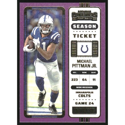 2022 Panini Contenders Stardust #45 Michael Pittman Jr.