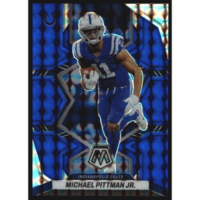 2022 Panini Mosaic Mosaic Blue #84 Michael Pittman Jr.