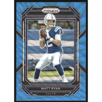 2022 Panini Prizm Prizms Blue Wave #121 Matt Ryan