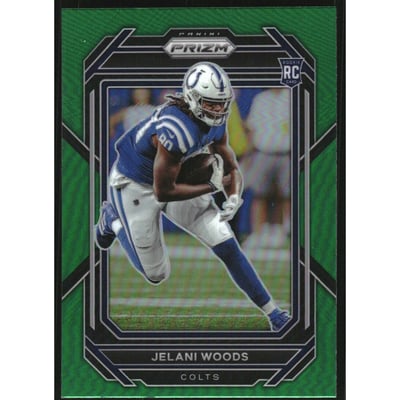 2022 Panini Prizm Prizms Green #359 Jelani Woods