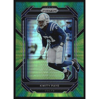 2022 Panini Prizm Prizms Hyper #127 Kwity Paye