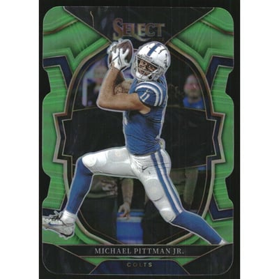 2022 Select Prizm Neon Green Die Cut #46 Michael Pittman Jr.
