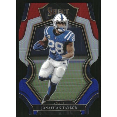 2022 Select Prizm Red and Blue Die Cut #144 Jonathan Taylor