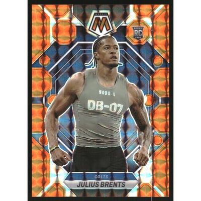 2023 Panini Mosaic Mosaic Orange #340 Julius Brents