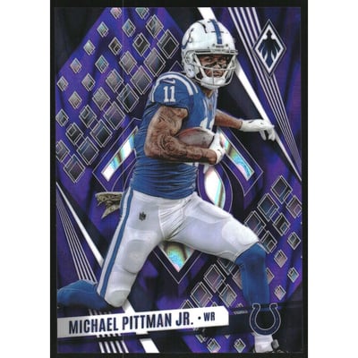 2023 Panini Phoenix Purple Seismic #83 Michael Pittman Jr.