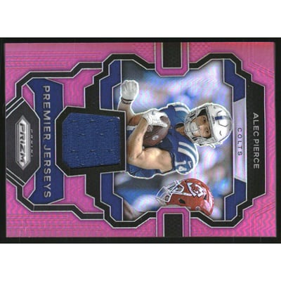 2023 Panini Prizm Premier Jerseys Pink #27 Alec Pierce