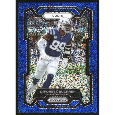 2023 Panini Prizm Prizms Blue Sparkle #125 DeForest Buckner