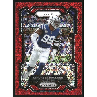 2023 Panini Prizm Prizms No Huddle Red #125 DeForest Buckner
