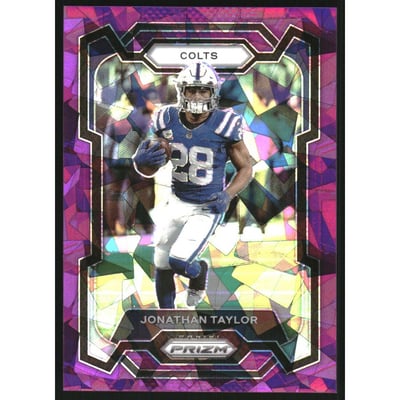 2023 Panini Prizm Prizms Purple Ice #127 Jonathan Taylor