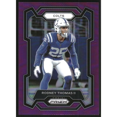2023 Panini Prizm Prizms Purple #130 Rodney Thomas II