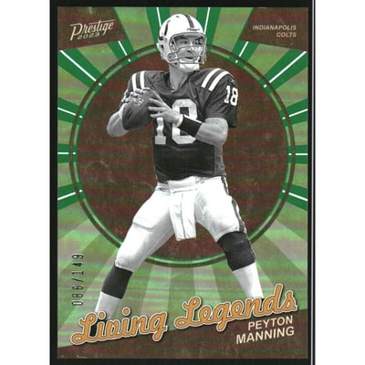 2023 Prestige Living Legends Xtra Points Green #26 Peyton Manning