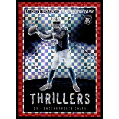 2023 Rookies and Stars Thrillers Red Plaid #13 Anthony Richardson