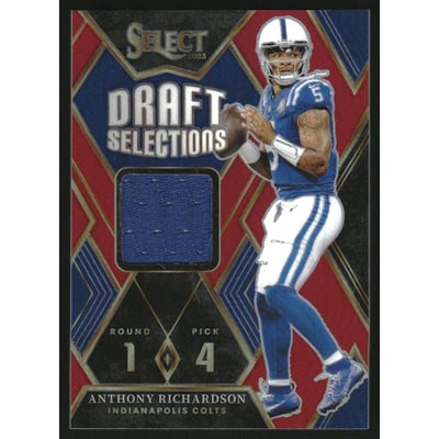 2023 Select Draft Selections Memorabilia Prizm Red #4 Anthony Richardson