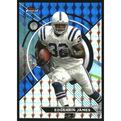 2023 Topps Composite Finest Blue Geometric Refractors #195 Edgerrin James
