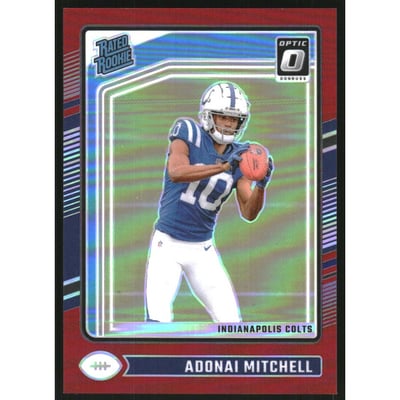 2024 Donruss Optic Red #203 Adonai Mitchell RR