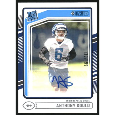 2024 Donruss Rated Rookies Autographs #363 Anthony Gould