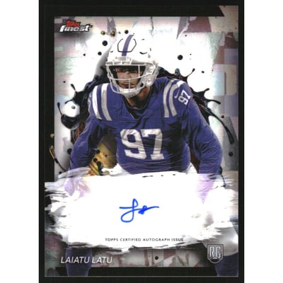 2024 Finest Rookie Autographs Refractors #RFALL Laiatu Latu
