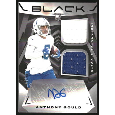 2024 Panini Black Rookie Signature Materials #35 Anthony Gould