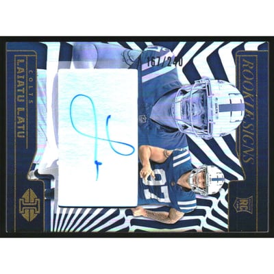 2024 Panini Illusions Rookie Signs #35 Laiatu Latu/240
