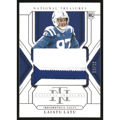 2024 Panini National Treasures #220 Laiatu Latu JSY