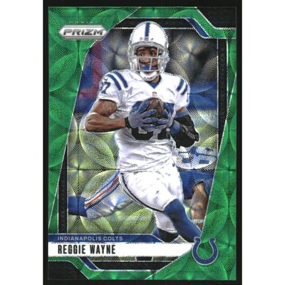 2024 Panini Prizm Prizms Green Scope #128 Reggie Wayne
