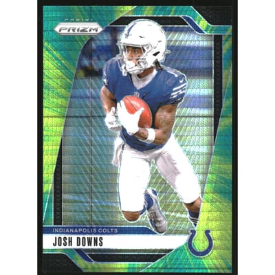 2024 Panini Prizm Prizms Hyper #122 Josh Downs