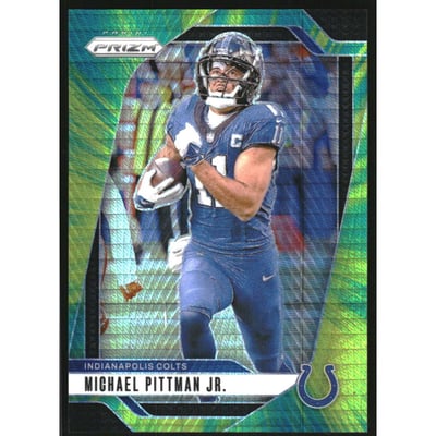 2024 Panini Prizm Prizms Hyper #123 Michael Pittman Jr.
